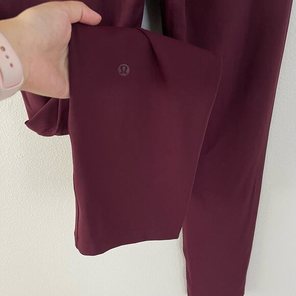Lululemon Red Cassis On the Fly Pants Full Length (Size 6) - Picture 7 of 7